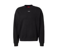HUGO Sudadera 'Dapocrew' negro / blanco XXL negro / blanco