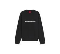 HUGO Sudadera de algodón con logo estampado espaciado - StyleDatrisweat, 50568124 Negro XXL