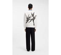 HUGO Sudadera de algodón con logo bordado y estampado gráfico - StyleDarislong, 50563465 Blanco M