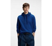HUGO Sudadera de felpa de algodón con capucha y logo estampado - StyleDapo, 50486478 Azul L