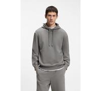 HUGO Sudadera de felpa de algodón con capucha y logo estampado - StyleDapo, 50486478 Gris oscuro XXL