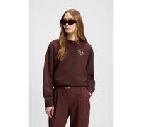 HUGO Sudadera de felpa de algodón con estampado gráfico parisino - StyleClassic Crew_5, 50545633 Marrón oscuro M