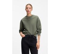 HUGO Sudadera de felpa de algodón con insignia con logo - StyleDelessa_B_1, 50534344 Verde XS