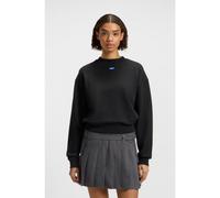 HUGO Sudadera de felpa de algodón con logo azul - StyleDelessa_B_1, 50534344 Negro L