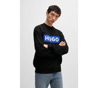 HUGO Sudadera de felpa de algodón con logo estampado - StyleNiero, 50522375 Negro XL