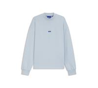 HUGO Sudadera de felpa de algodón con parche de logo azul - StyleNedro, 50522359 Celeste M