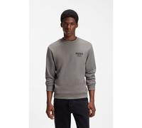 HUGO Sudadera de felpa francesa de algodón con logo estampado llamativo - StyleNespon, 50572772 Gris XXL