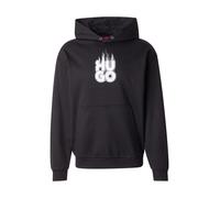 HUGO Sudadera 'Defnio' negro / blanco, Talla XXL