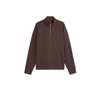 HUGO Sudadera relaxed fit de algodón con cuello con cremallera - StyleDurty244, 50525881 Marrón XL