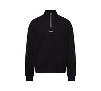 HUGO Sudadera 'Durty244' negro / blanco, Talla S