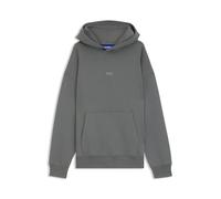 HUGO Sudadera holgada con capucha en felpa de algodón con detalles de logo - StyleNazardo, 50510724 Gris L