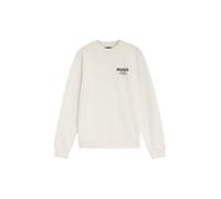 HUGO Sudadera de felpa francesa de algodón con logo estampado llamativo - StyleNespon, 50572772 Natural M