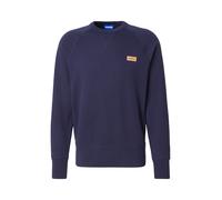 HUGO Sudadera de felpa de algodón con insignia de logo - StyleNevacrew, 50564038 Azul oscuro M