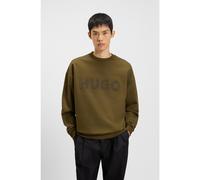 HUGO Sudadera oversize fit de felpa de algodón con logo estampado a tono - StyleDinex, 50538778 Marrón XXL