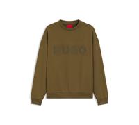 HUGO Sudadera oversize fit de felpa de algodón con logo estampado - StyleDinex, 50538778 Marrón M