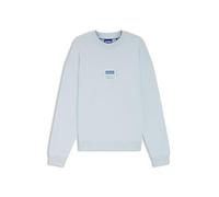 HUGO Sudadera de algodón con etiqueta con logo - StyleNyros, 50557814 Celeste L