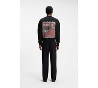 HUGO Sudadera relaxed fit con estampado digital - StyleDurec, 50566074 Negro L
