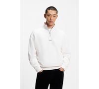 HUGO Sudadera relaxed fit de algodón con cuello con cremallera - StyleDurty244, 50525881 Blanco M
