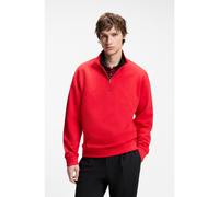HUGO Sudadera relaxed fit de algodón con cuello con cremallera - StyleDurty244, 50525881 Rojo L