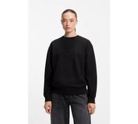 HUGO Sudadera relaxed fit de algodón con logo de strass - StyleDanicey, 50570917 Negro L