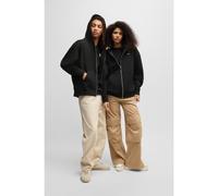 HUGO Sudadera relaxed fit de género neutro en felpa de algodón con capucha - StyleDoa_B_2, 50542512 Negro S