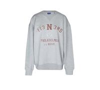 HUGO Sudadera oversize fit de algodón con motivo de strass - StyleDosthwaite_B, 50568279 Gris claro L