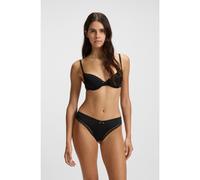 HUGO Sujetador de microfibra elástica con ribete de encaje - StyleT-SHIRT BRA UNIQUE, 50545719 Negro 75B