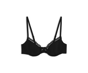 HUGO Sujetador de microfibra elástica con ribete de encaje - StyleT-SHIRT BRA UNIQUE, 50545719 Negro 75B