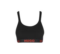 HUGO Sujetador rojo anaranjado / negro, Talla 90