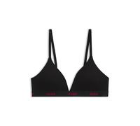 HUGO Sujetador triangular de algodón elástico con cinta de logo - StyleHUGO ID TRIANGLE PAD, 50557093 Negro L