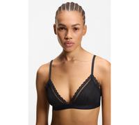 HUGO Sujetador triangular de encaje con logo en la cinta - StyleSARTORIAL TRIANGLE, 50557213 Negro S