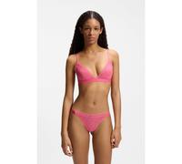 HUGO Sujetador triangular de encaje con logo en la cinta - StyleSARTORIAL TRIANGLE, 50557213 Pink S