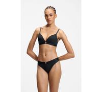HUGO Sujetador triangular de tejido elástico con tirantes de la marca - StyleHUGO HEART TRIANGLE, 50566783 Negro M