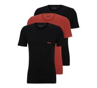 HUGO T-Shirt Camiseta RN Triplet P, Dark Red609, M (Pack de 3) Hombres
