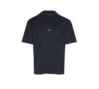 HUGO Camiseta de punto de algodón con parche de logo azul - StyleNieros, 50509991 Azul oscuro XXL