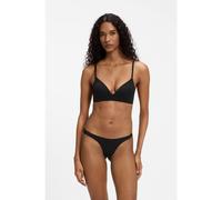 HUGO Tanga de algodón elástico con logo en la cintura - StyleHUGO ID STRING, 50557094 Negro M