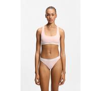 HUGO Tanga de algodón elástico con logo en la cintura - StyleHUGO ID THONG, 50557101 Rosa claro S