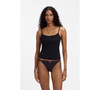 HUGO Tanga de tiro bajo con logo en la cintura - StyleSIGNATURE STRING, 50557160 Negro S