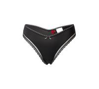 HUGO Tanga de microfibra elástica con ribete de encaje - StyleTHONG UNIQUE, 50545732 Negro L