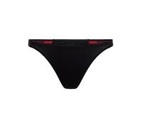 HUGO Tanga de algodón elástico con logo en la cintura - StyleHUGO ID STRING, 50557094 Negro S