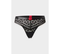 HUGO Tanga de encaje - StyleSAVANA THONG, 50570676 Negro XS
