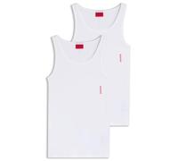 HUGO Tank Top Twin Pack Camiseta de Tirantes para Hombre, Blanco (New - White 100), M