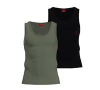 HUGO Tank Top Twin Pack Vest, Open Green350, L para Hombre