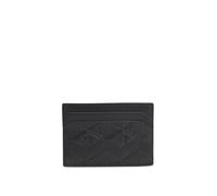 HUGO Tarjetero de Cuero para Hombre Ethon HI M Cardcase con Pila en Relieve y Logotipos geométricos, Negro, Talla única