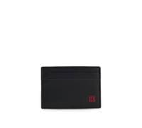 HUGO Tarjetero de piel con logo apilado rojo metalizado - StyleTibby_N_S Cardcase, 50546145 Negro pcs.