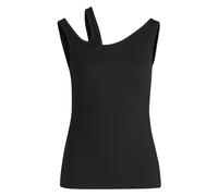 Hugo - Top con corte asimétrico y efecto brillante - Tops - Mujer - Negro - S -