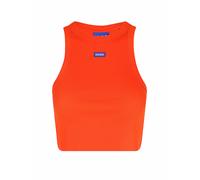 HUGO Top corto ajustado naranja | M