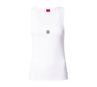 HUGO Top 'Datamia' negro / blanco, Talla L