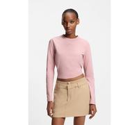 HUGO Top de algodón elástico con logo Happy HUGO de estrás - StyleDaliriee_B, 50555738 Rosa claro S