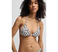 HUGO Top de bikini con escote halter y bordes fruncidos - StyleRUFFLE TRIANGLE, 50540243 Fantasía XS